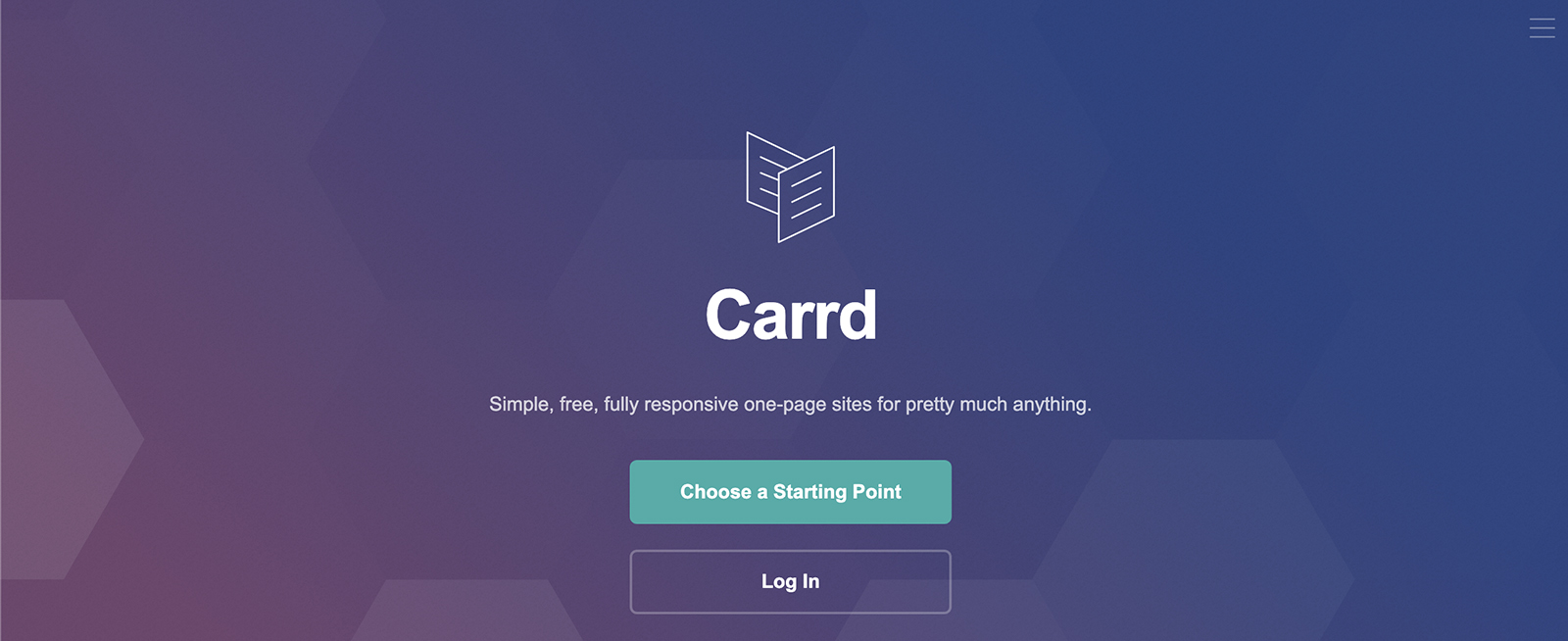 carrd alternatives screenshot