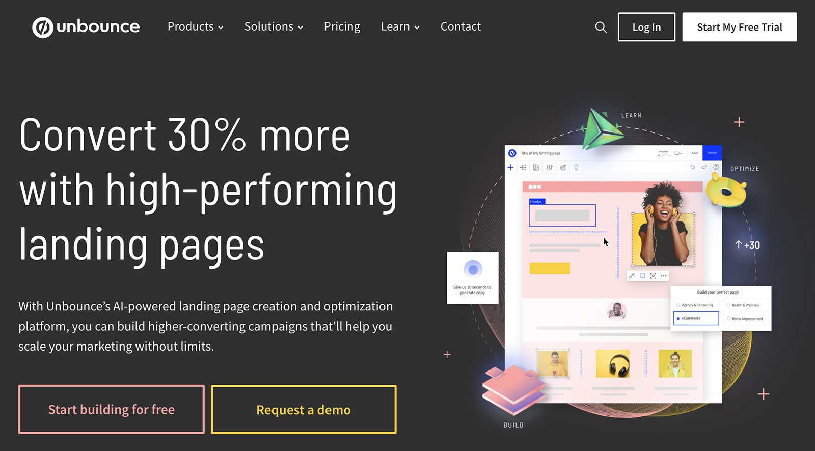 carrd alternatives screenshot