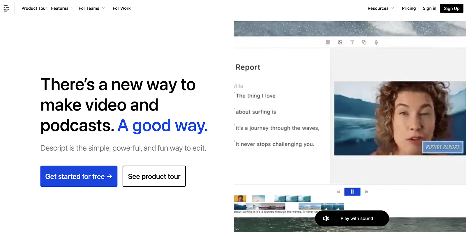 descript alternatives screenshot
