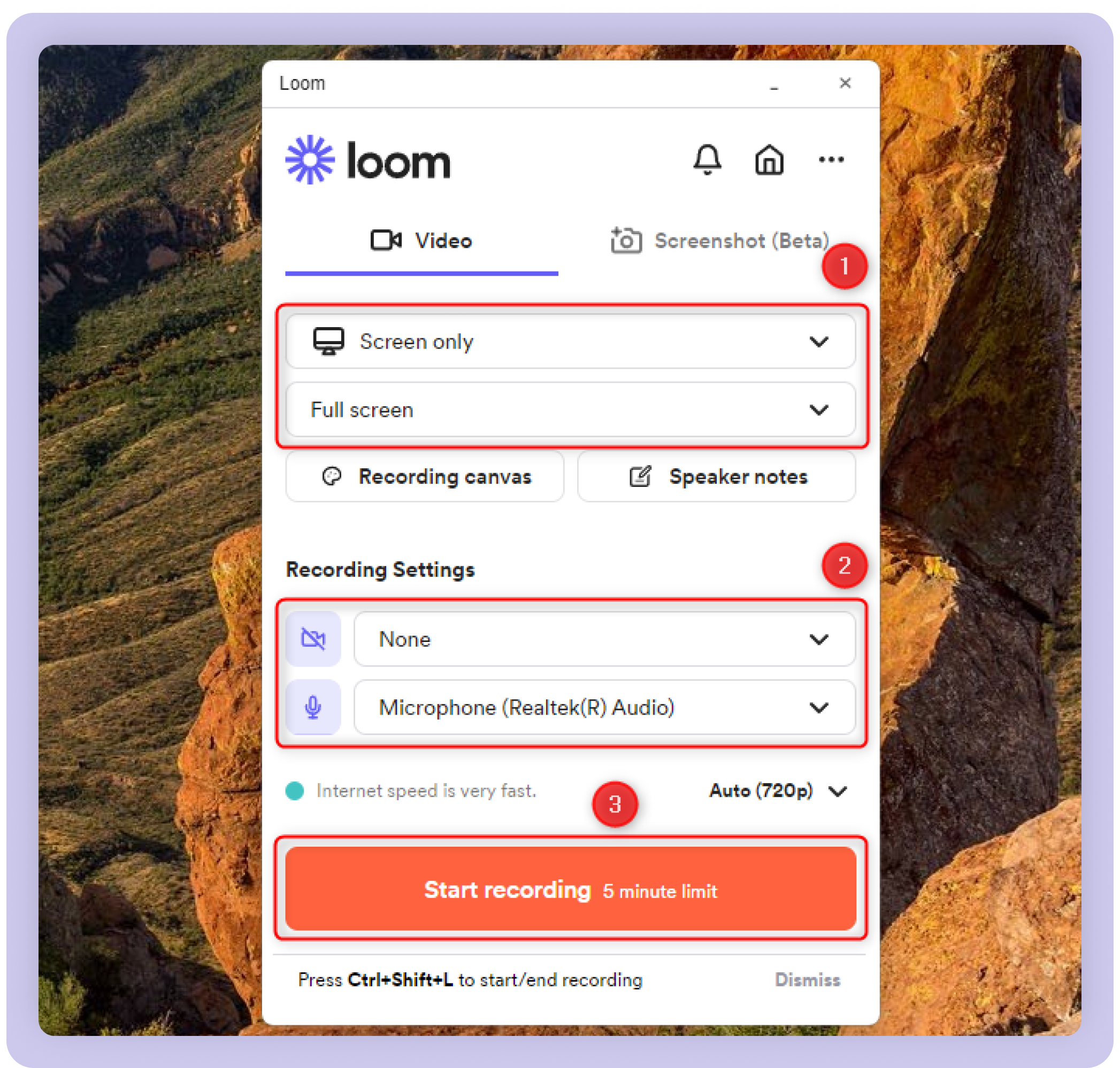 record screen windows screenshot