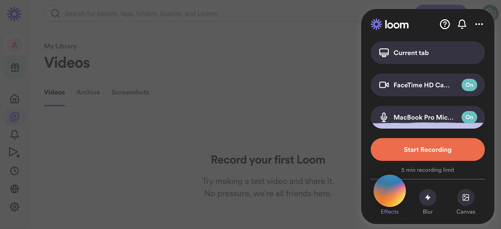 screencastify vs loom screenshot
