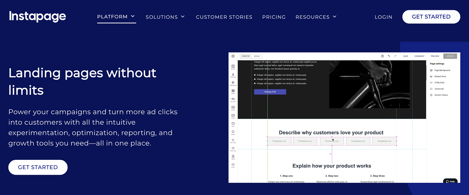 unbounce alternatives screenshot